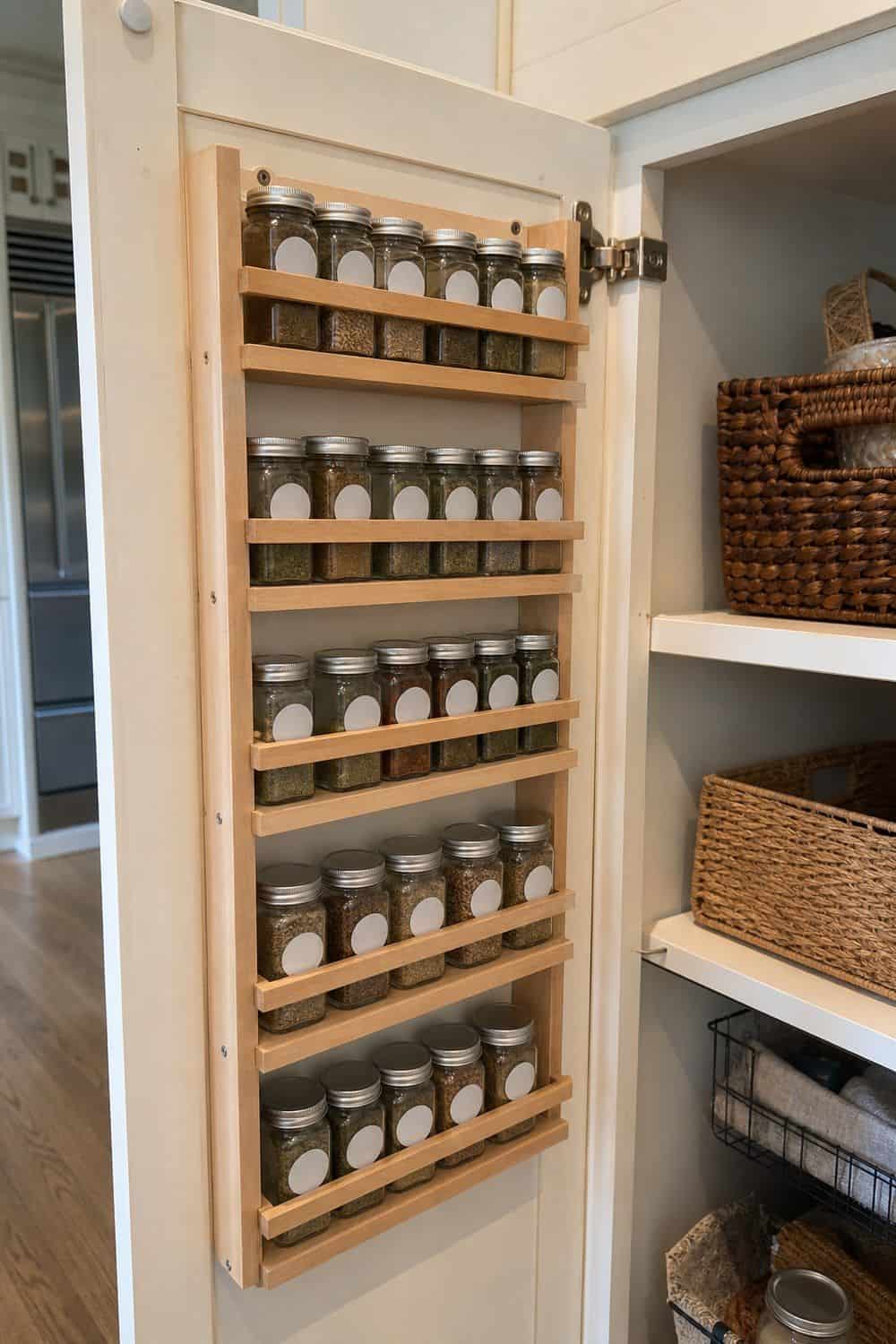 spice jars and labels section 19 cabinet door spice rack for hidden storage