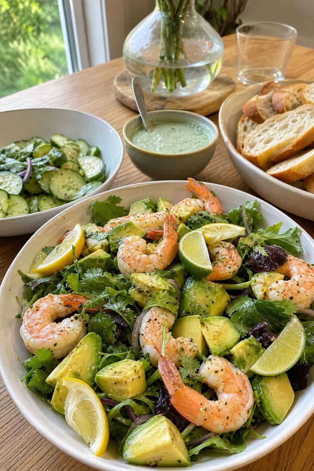 25 Summer Dinner Party Menu Ideas for Warm-Weather Hosting chilled shrimp and avocado salad menu for a summer dinner party menu