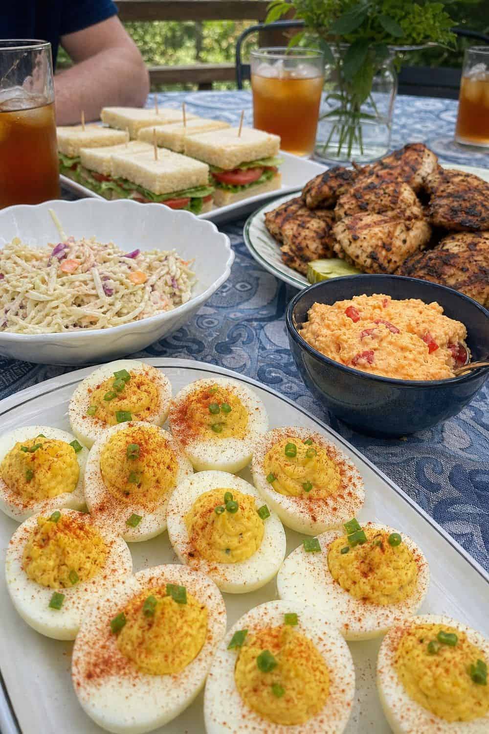 25 Summer Dinner Party Menu Ideas for Warm-Weather Hosting southern-inspired deviled egg dinner for a summer dinner party menu