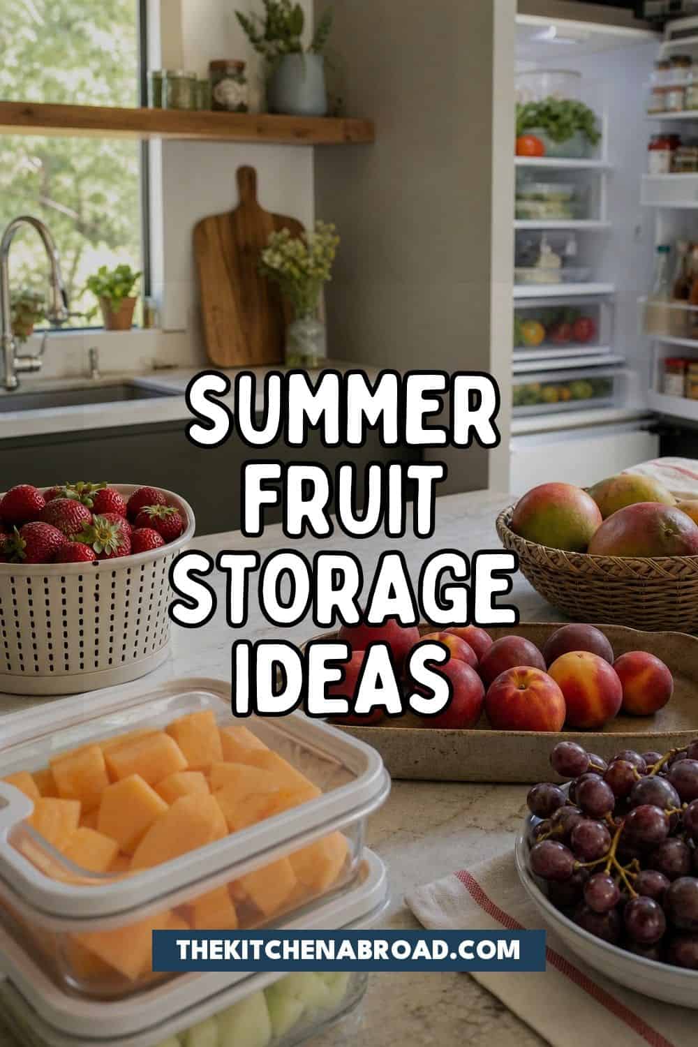 HOME summer fruit storage pinterest pin