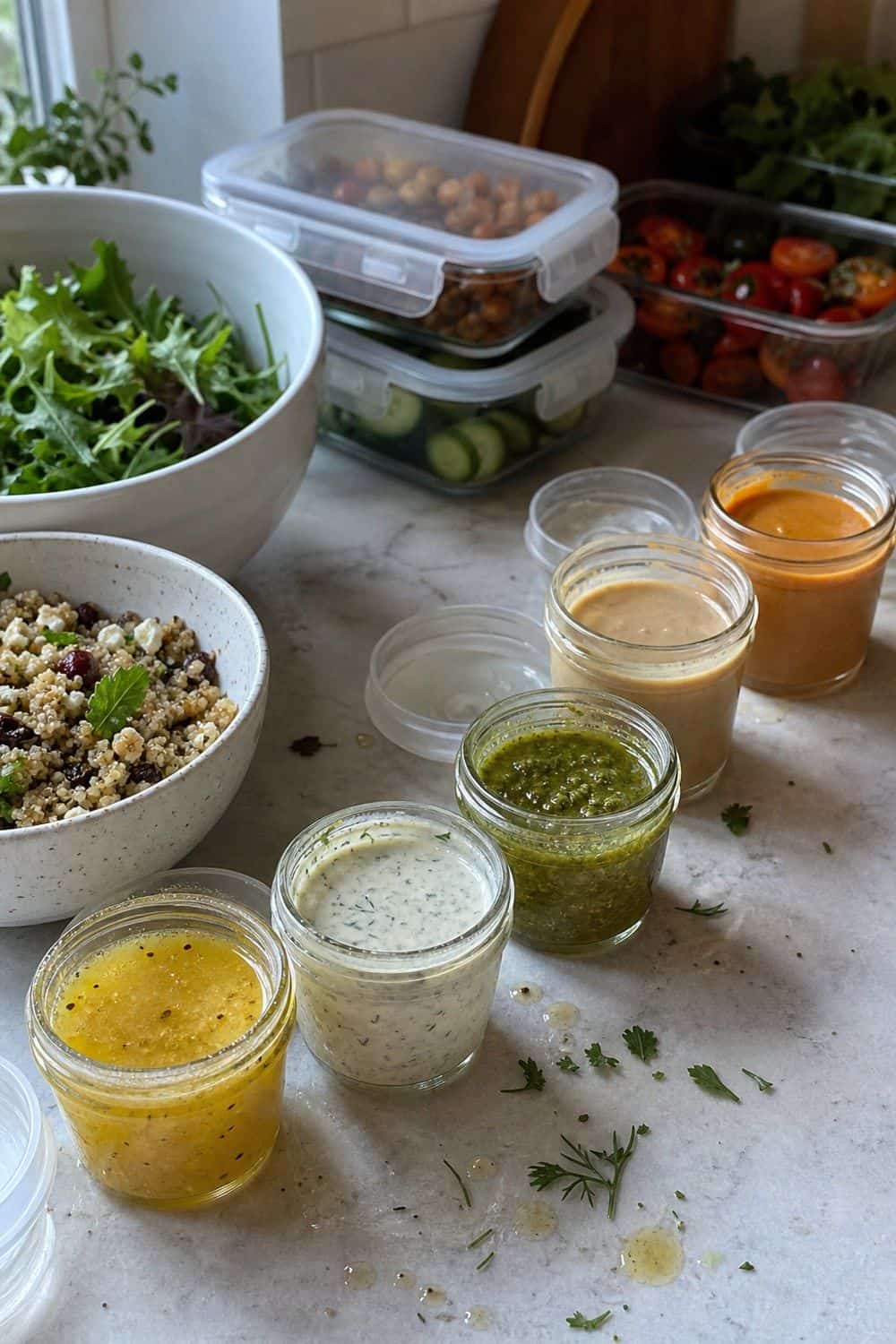 summer meal prep section 08 keep summer dressings separate