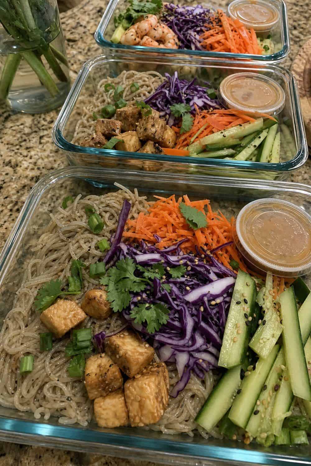 summer meal prep section 13 make cold noodle bowls