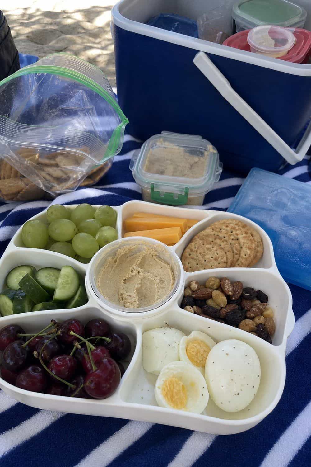 20 Summer Snack Plate Ideas for Hot Weather 20. Beach Cooler Snack Plate summer snack plate