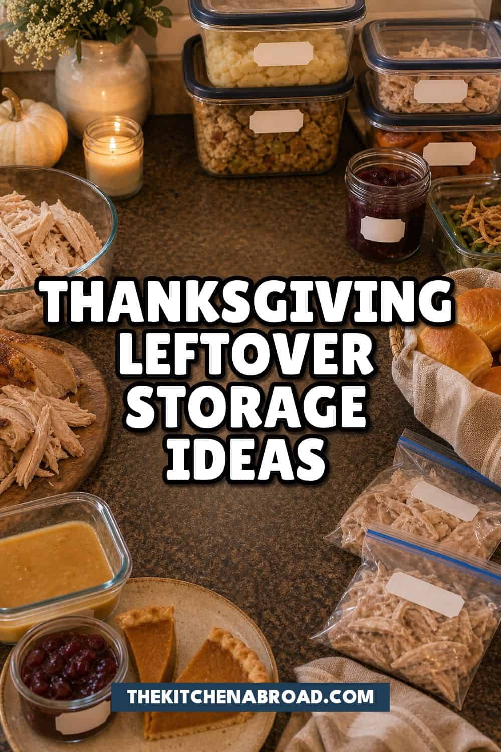 15 Thanksgiving Leftover Storage Ideas That Keep Food Fresh Thanksgiving leftover storage ideas Pinterest pin