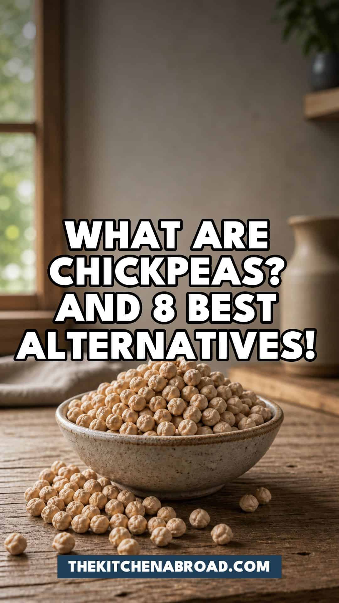 What Are Chickpeas? And 8 Best Alternatives! Pinterest pin for What Are Chickpeas? And 8 Best Alternatives!
