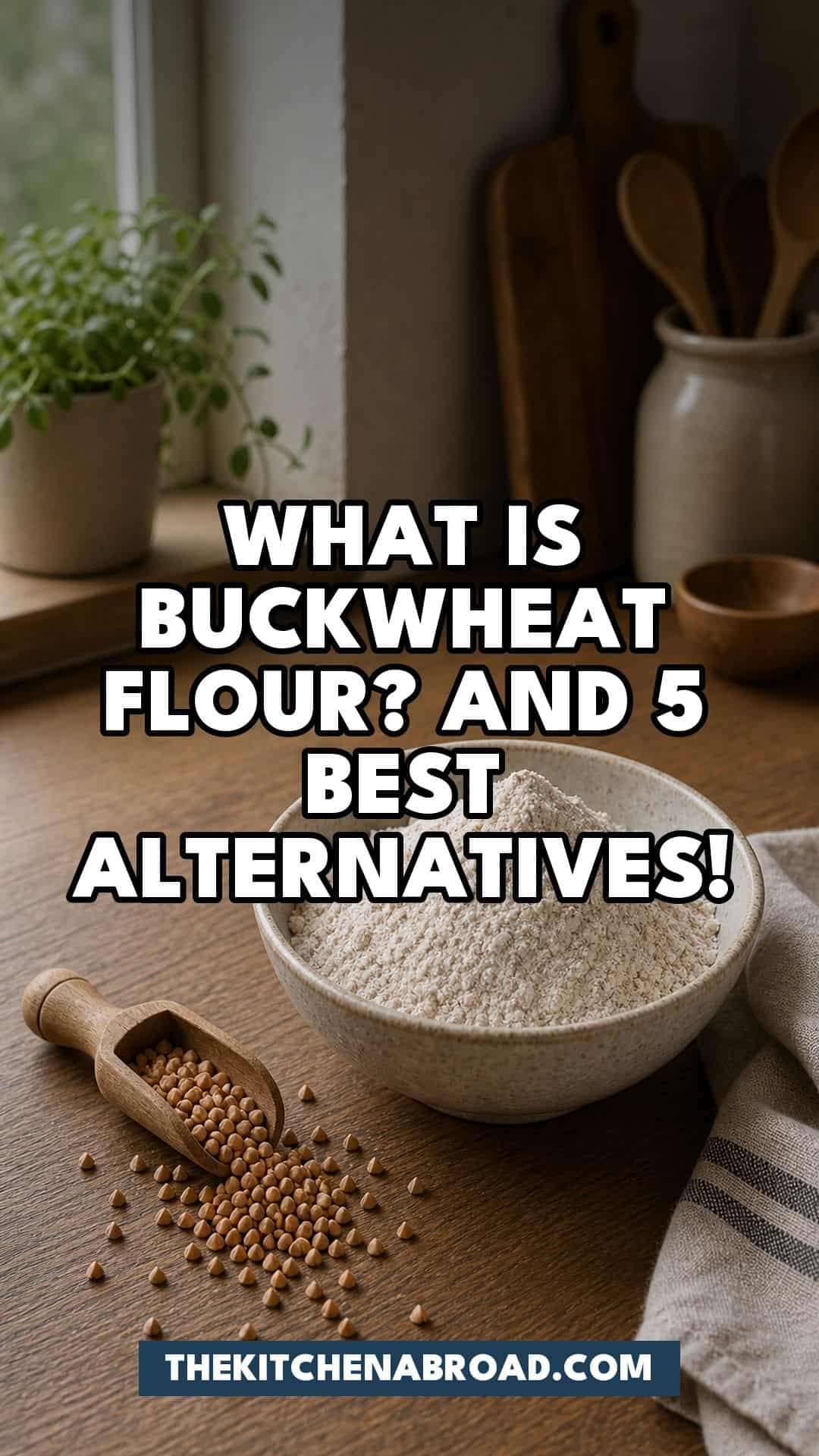 What Is Buckwheat Flour? And 5 Best Alternatives! Pinterest pin for What Is Buckwheat Flour? And 5 Best Alternatives!