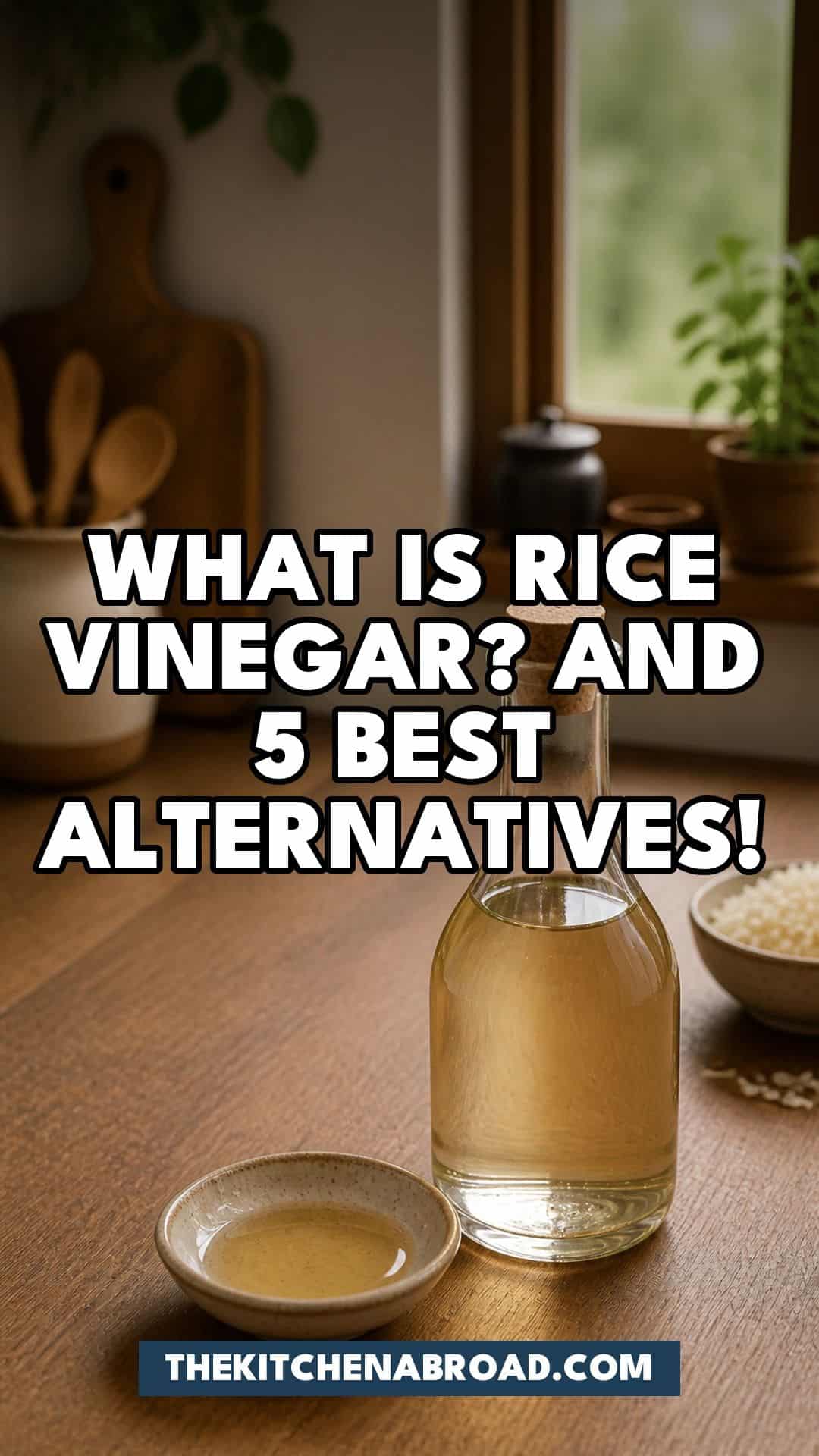 What Is Rice Vinegar? And 5 Best Alternatives! Pinterest pin for What Is Rice Vinegar? And 5 Best Alternatives!