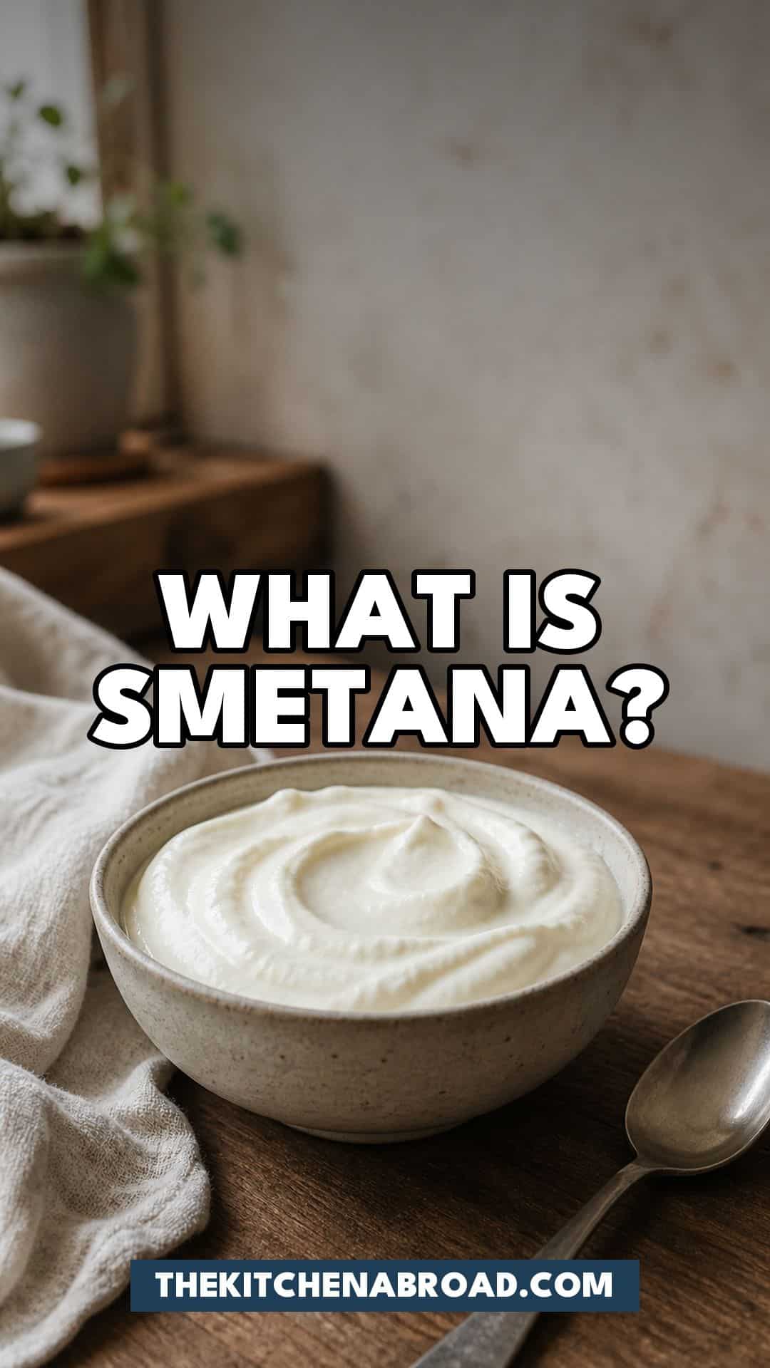 Pinterest pin for What Is Smetana? And 5 Best Alternatives!