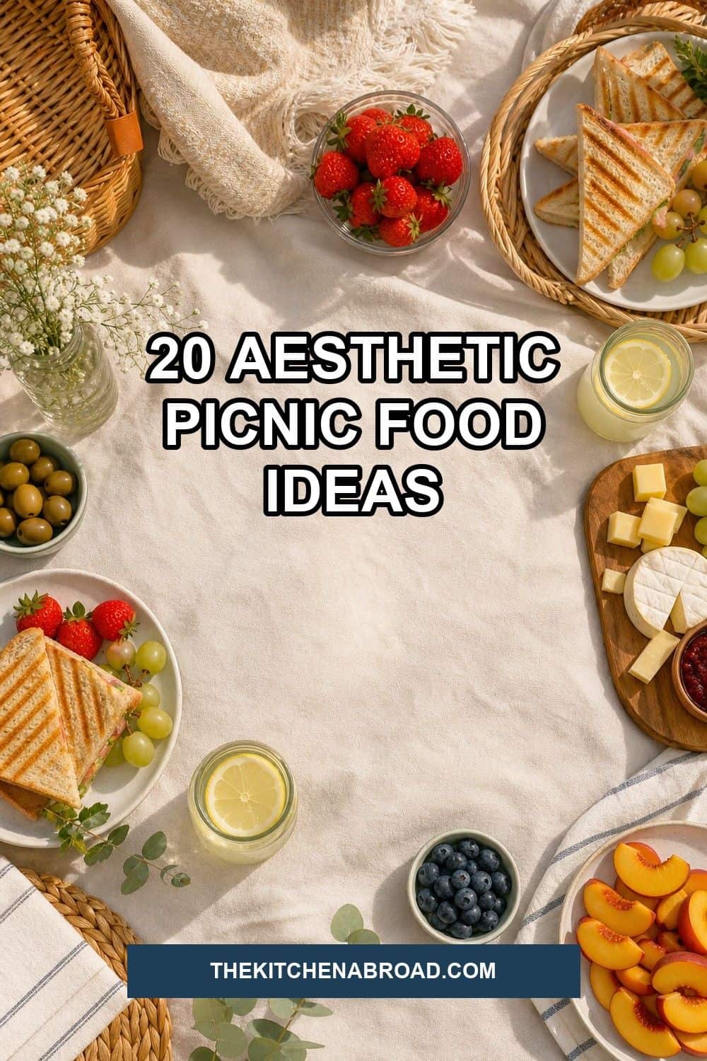 20 Aesthetic Picnic Food Ideas for Cozy Food Moments aesthetic picnic food ideas pinterest pin pinterest pin