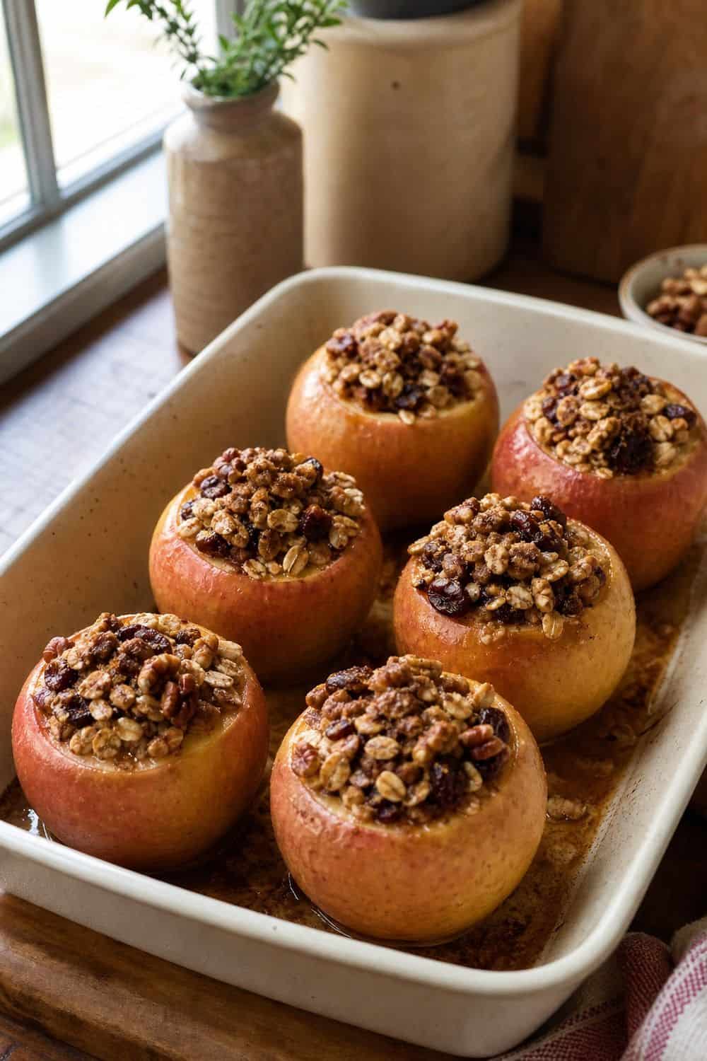15 Apple Season Food Ideas for Cozy Food Moments baked stuffed apples with apples for a cozy apple season food idea
