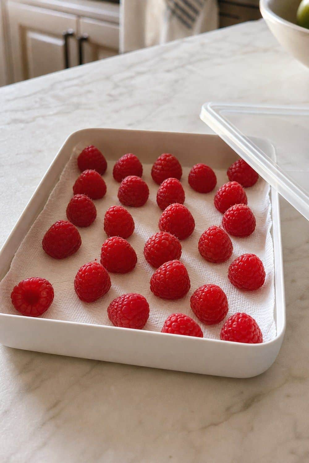 3. Shallow Tray for Raspberries