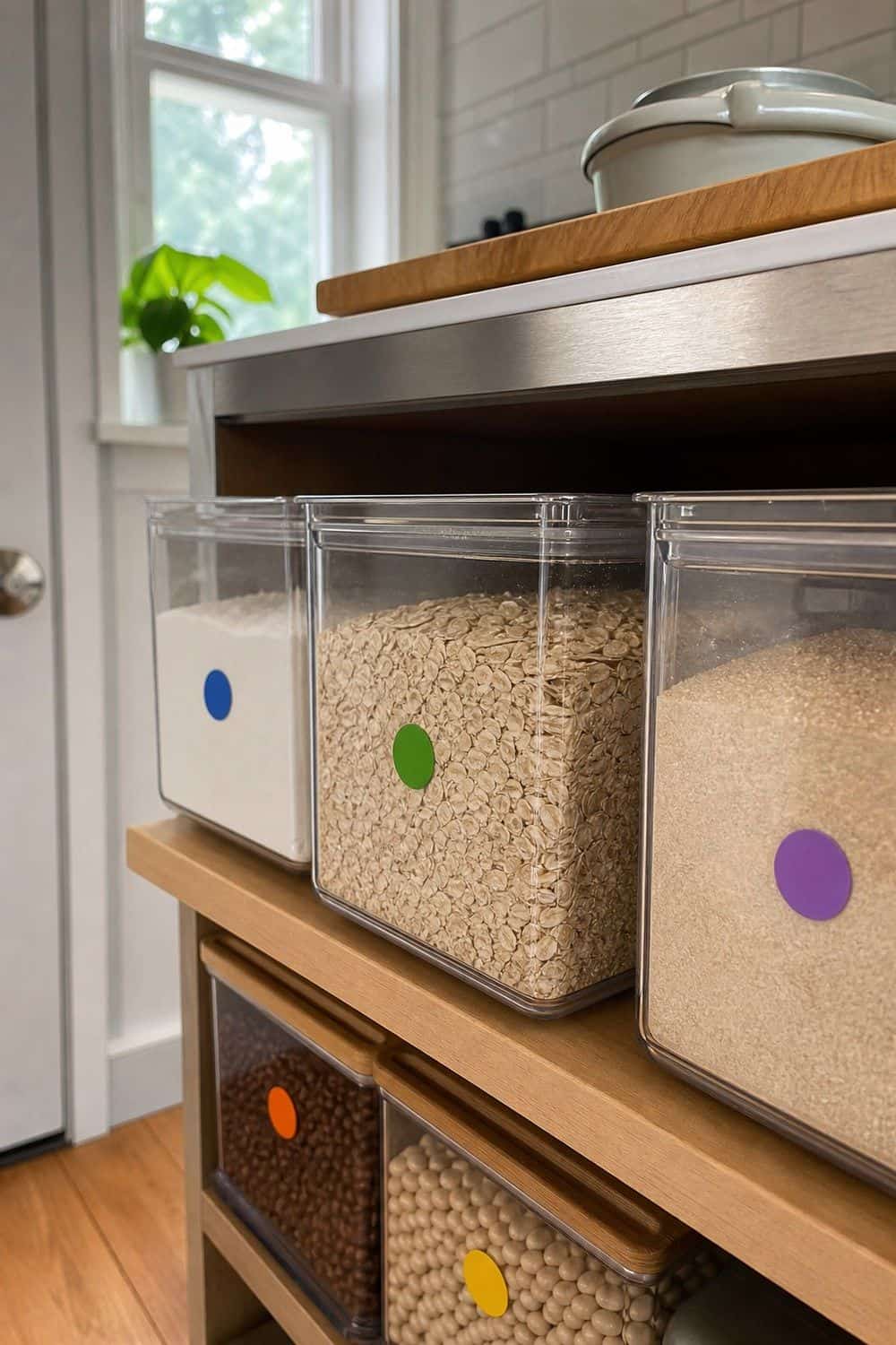 25 Budget Kitchen Organization Ideas for a Tidier Kitchen 24. Tiny Backstock Basket