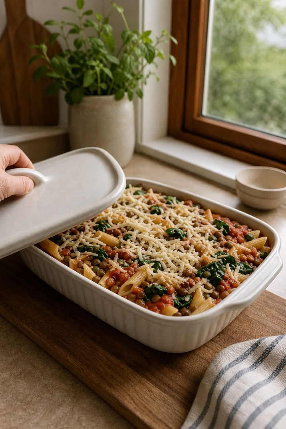 Tomato Pasta Bake Starter for budget pantry meal prep