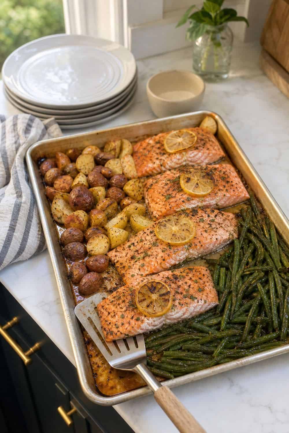 25 Casual Dinner Party Menu Ideas for Easy Hosting 5. Sheet-Pan Salmon Dinner for casual dinner party menu ideas