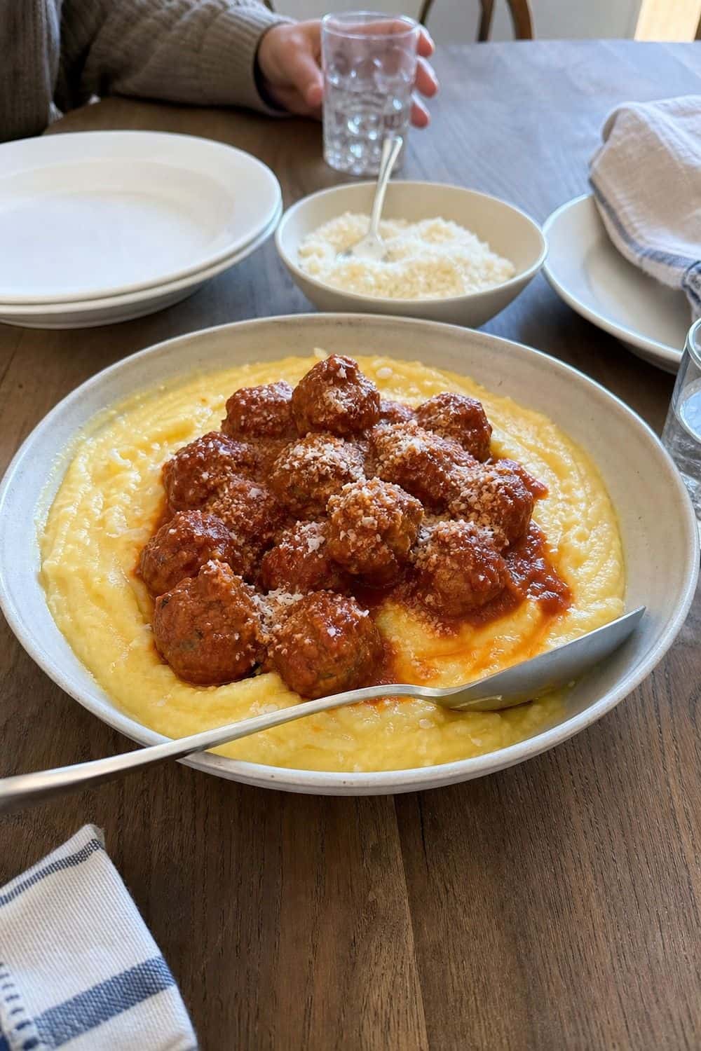 25 Casual Dinner Party Menu Ideas for Easy Hosting 10. Meatballs and Soft Polenta for casual dinner party menu ideas
