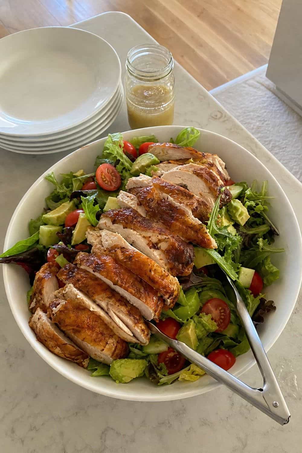 25 Casual Dinner Party Menu Ideas for Easy Hosting 13. Big Dinner Salad With Rotisserie Chicken for casual dinner party menu ideas