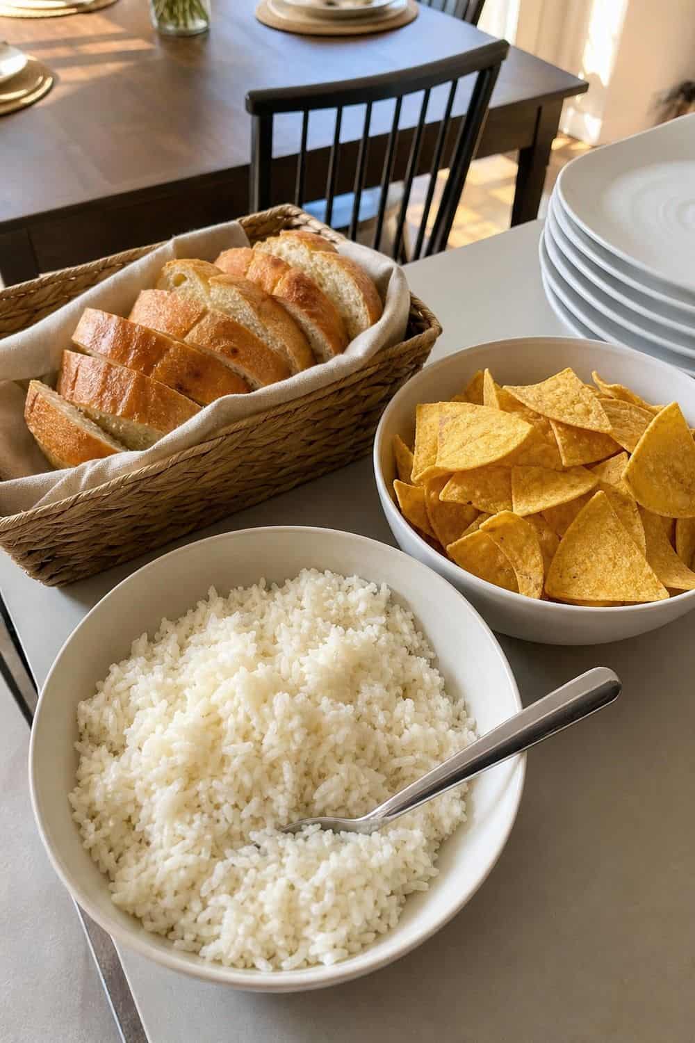25 Casual Dinner Party Menu Ideas for Easy Hosting 23. Bread, Chips, or Rice to Stretch the Menu for casual dinner party menu ideas