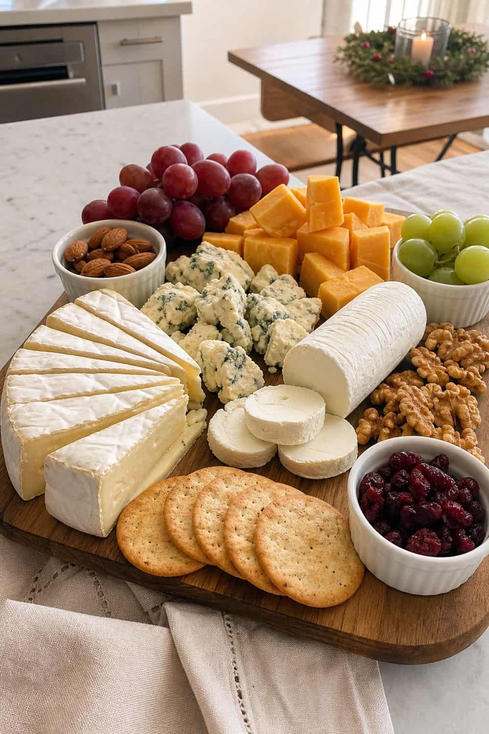 25 Christmas Appetizer Board Ideas for Easy Hosting 25 Christmas Appetizer Board Ideas for Easy Hosting: 3. Use Four Cheese Textures