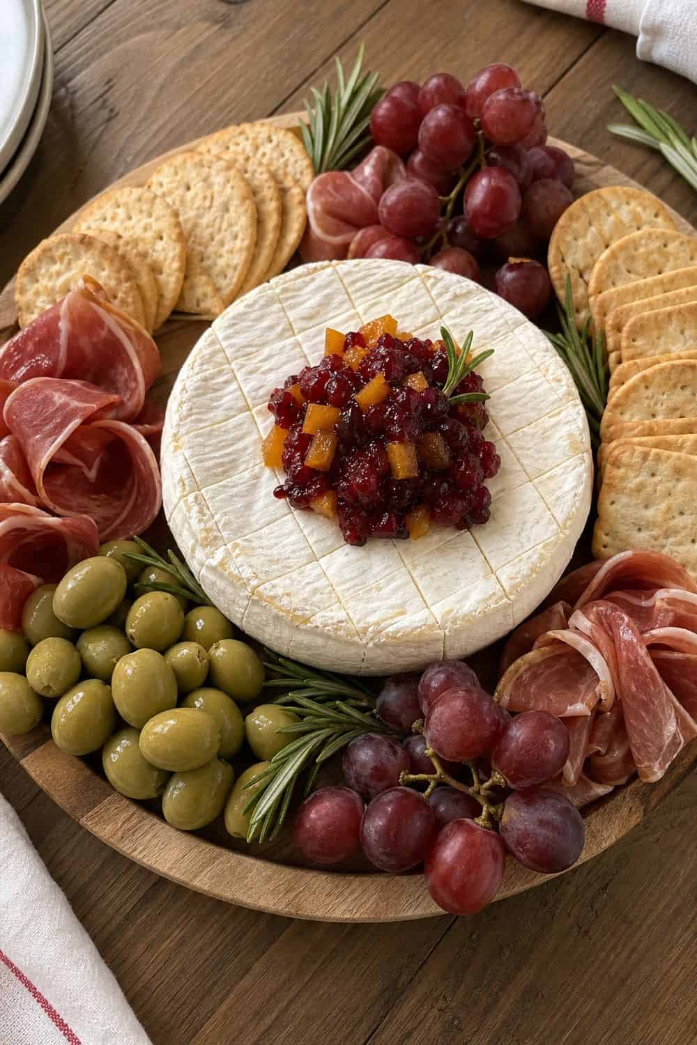 25 Christmas Appetizer Board Ideas for Easy Hosting 25 Christmas Appetizer Board Ideas for Easy Hosting: 4. Add a Brie Centerpiece