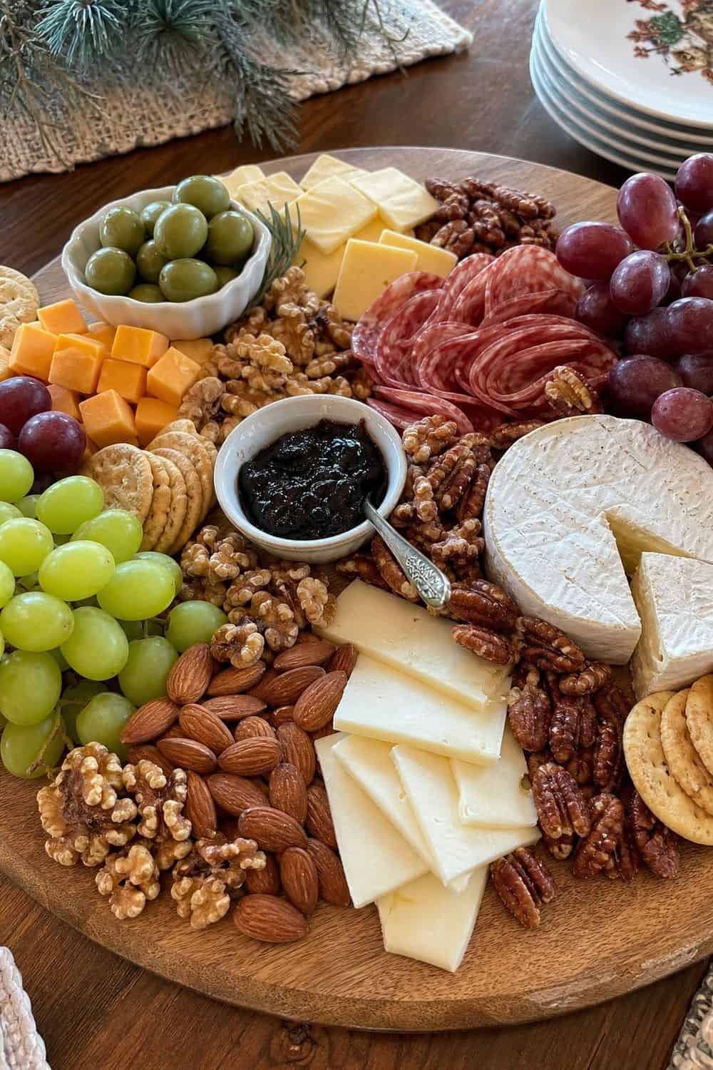 25 Christmas Appetizer Board Ideas for Easy Hosting 25 Christmas Appetizer Board Ideas for Easy Hosting: 12. Add Nuts as Gap Fillers