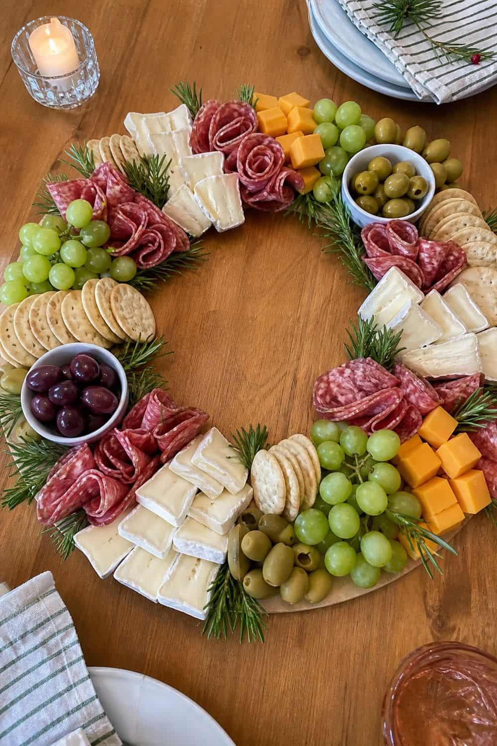 25 Christmas Appetizer Board Ideas for Easy Hosting 25 Christmas Appetizer Board Ideas for Easy Hosting: 13. Create a Wreath-Shaped Board