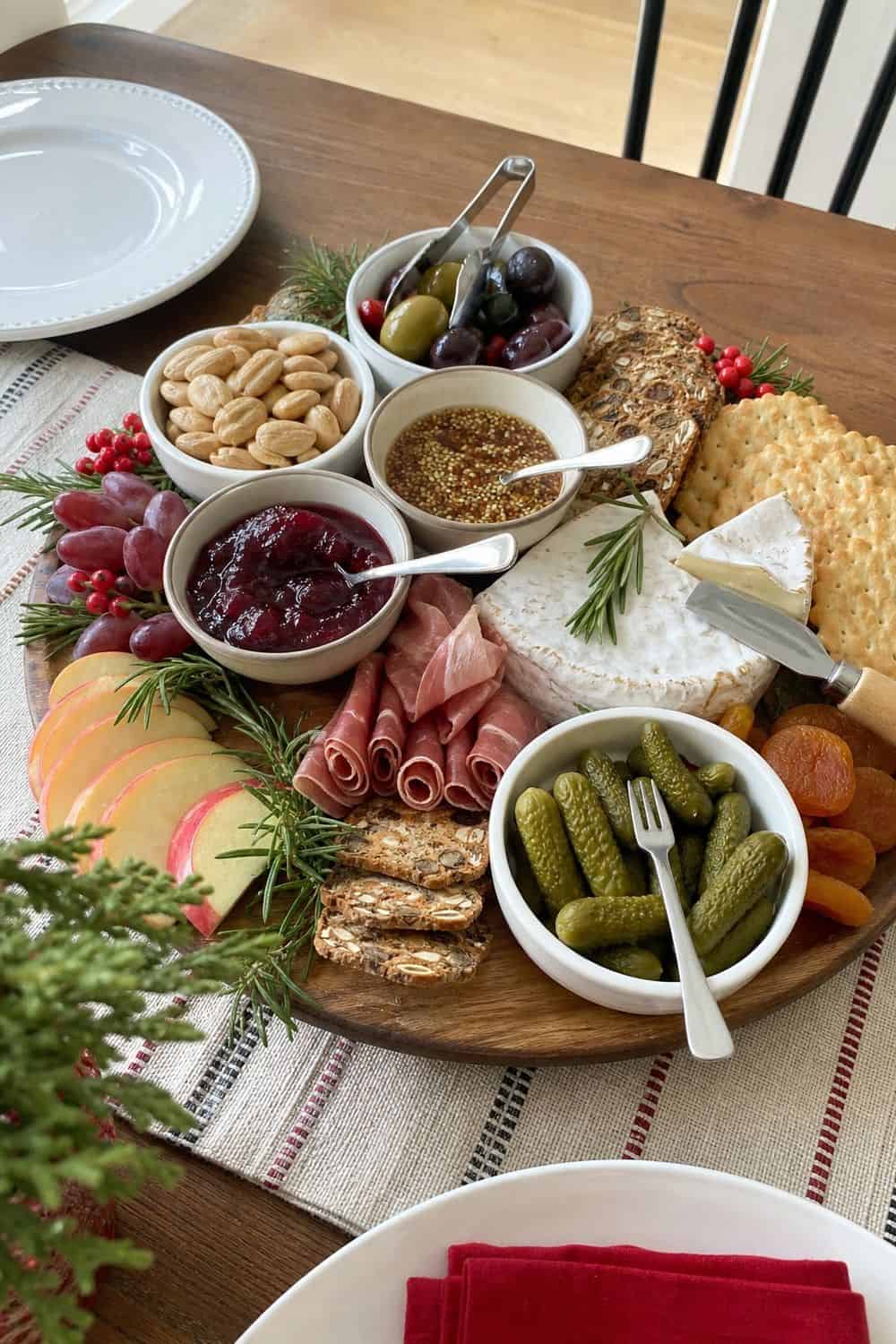 25 Christmas Appetizer Board Ideas for Easy Hosting 25 Christmas Appetizer Board Ideas for Easy Hosting: 23. Add Serving Utensils for Every Wet or Shared Item