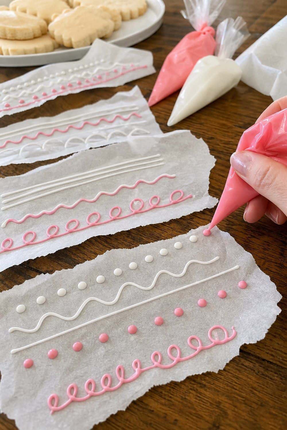 25 Christmas Cookie Decorating Party Ideas for Easy Hosting Practice Parchment for First Lines setup for a Christmas cookie decorating party