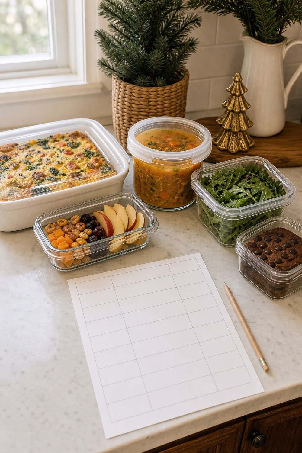 20 Christmas Meal Prep Ideas That Make Life Easier christmas meal prep 01 holiday week meal map