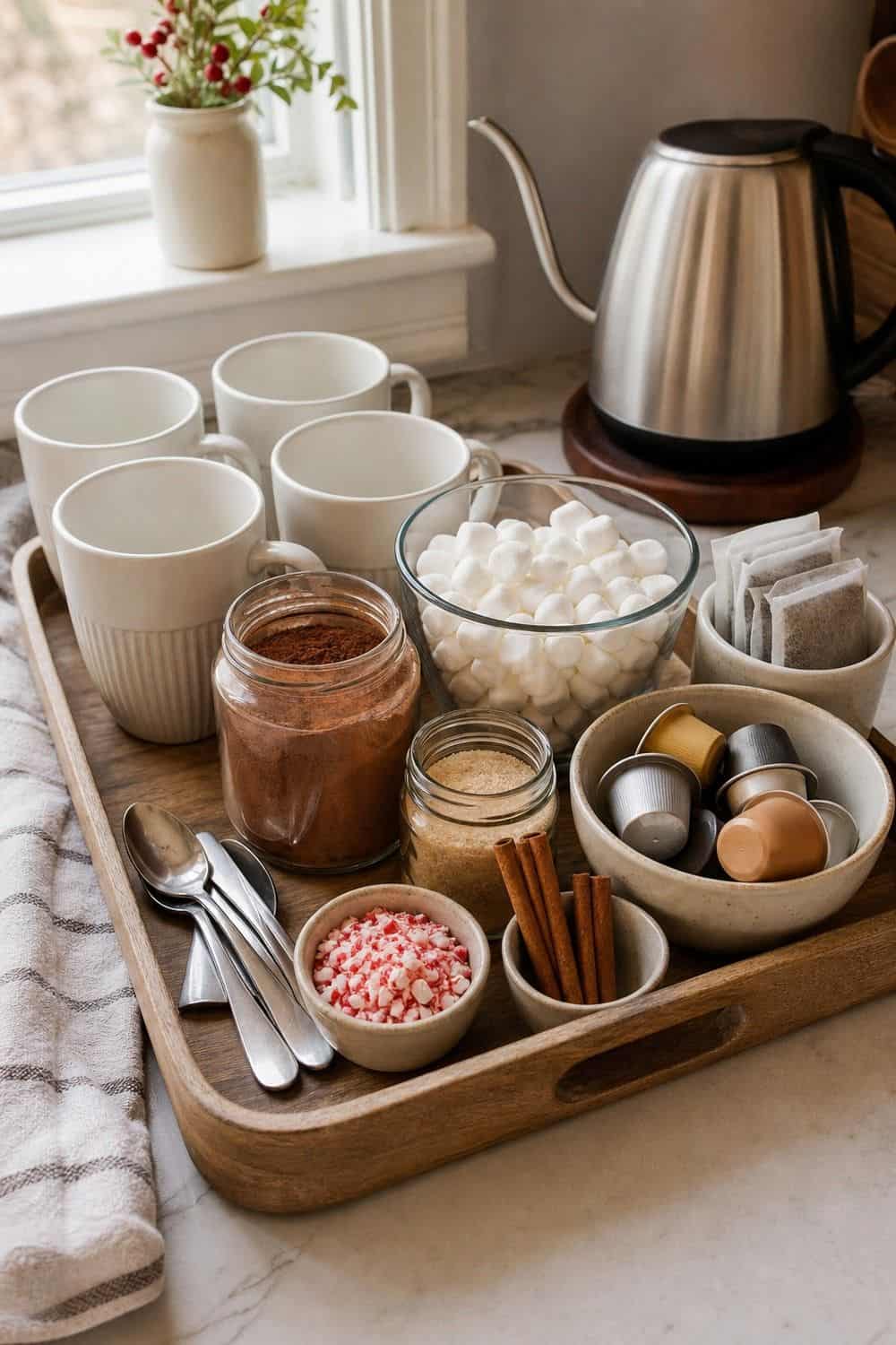 20 Christmas Meal Prep Ideas That Make Life Easier christmas meal prep 18 hot cocoa or coffee add in station