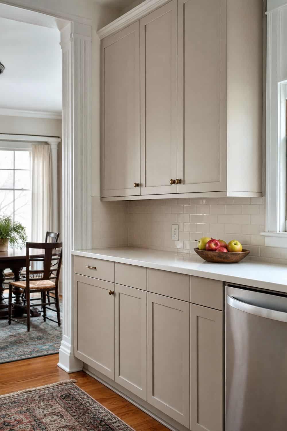 25 Contemporary Kitchen Ideas for a Clean, Polished Layout 2. Slim Shaker Cabinets for Softer Lines