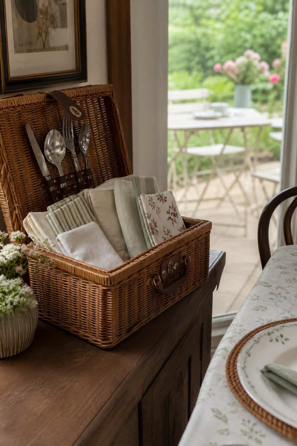 Picnic Basket for Extra Napkins