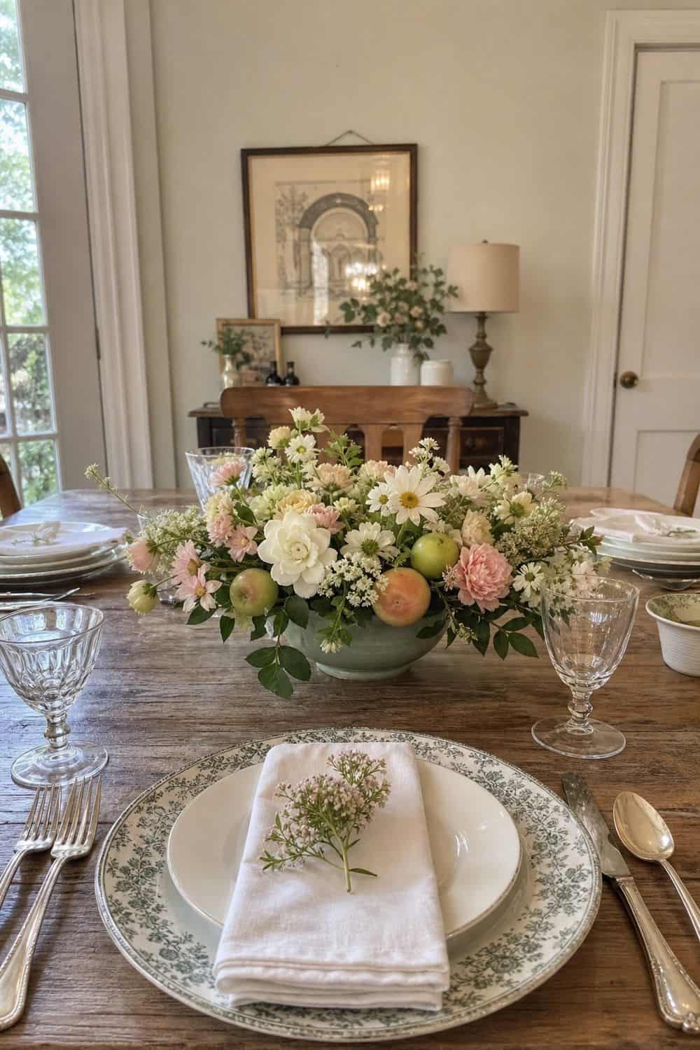 Main Centerpiece Below Eye Level