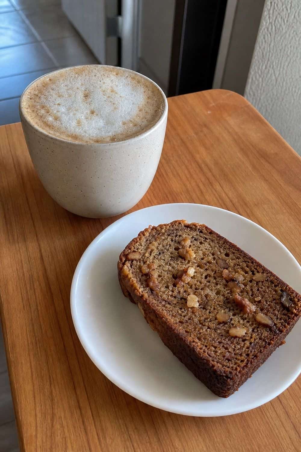 20 Cozy Coffee and Breakfast Ideas for Slow Mornings cozy coffee and breakfast ideas 06 cappuccino banana bread