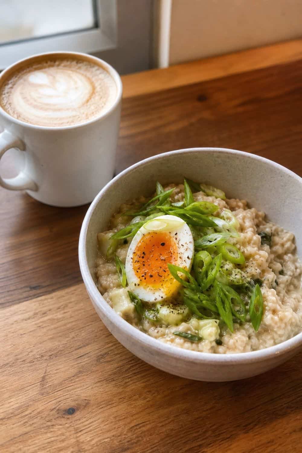 20 Cozy Coffee and Breakfast Ideas for Slow Mornings cozy coffee and breakfast ideas 14 latte savory oatmeal