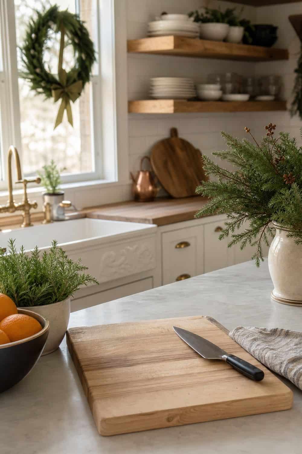 25 Cozy Holiday Kitchen Decor Ideas for a Soft Festive Glow cozy holiday kitchen decor ideas section 25