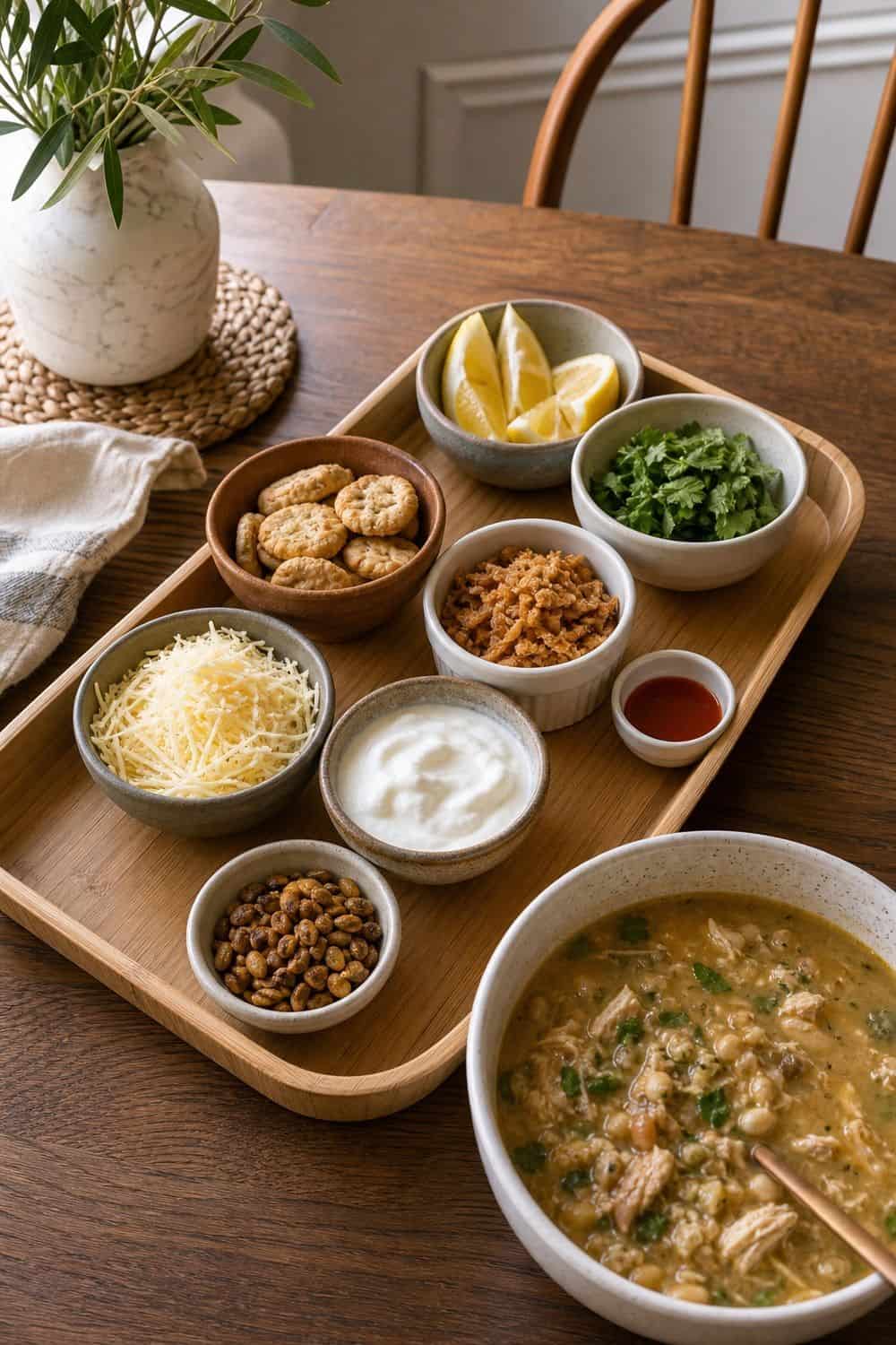 15 Cozy Soup Night Ideas for Cozy Food Moments cozy soup night ideas 13 leftover soup toppings tray