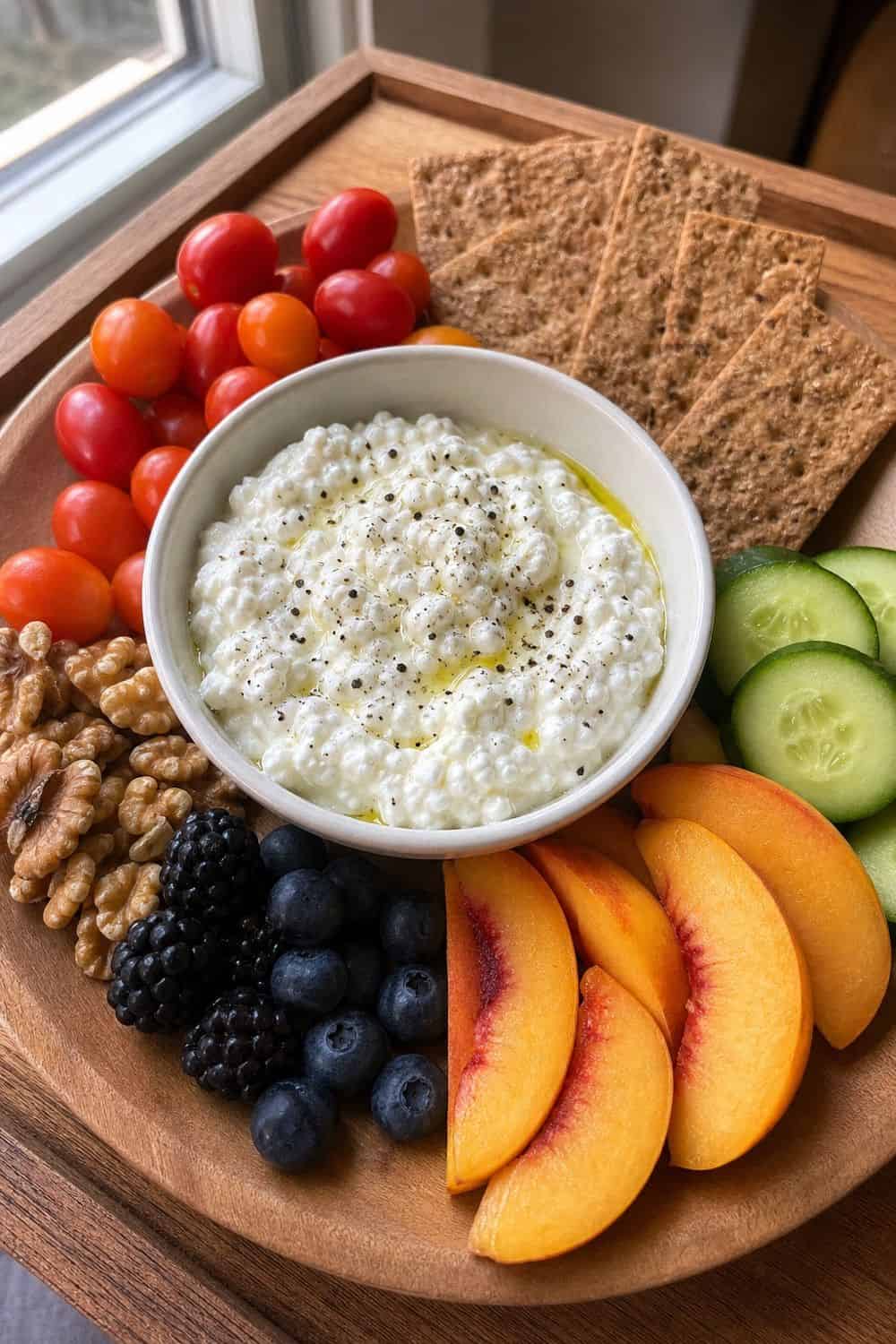 8. Cottage Cheese Snack-Lunch Plate