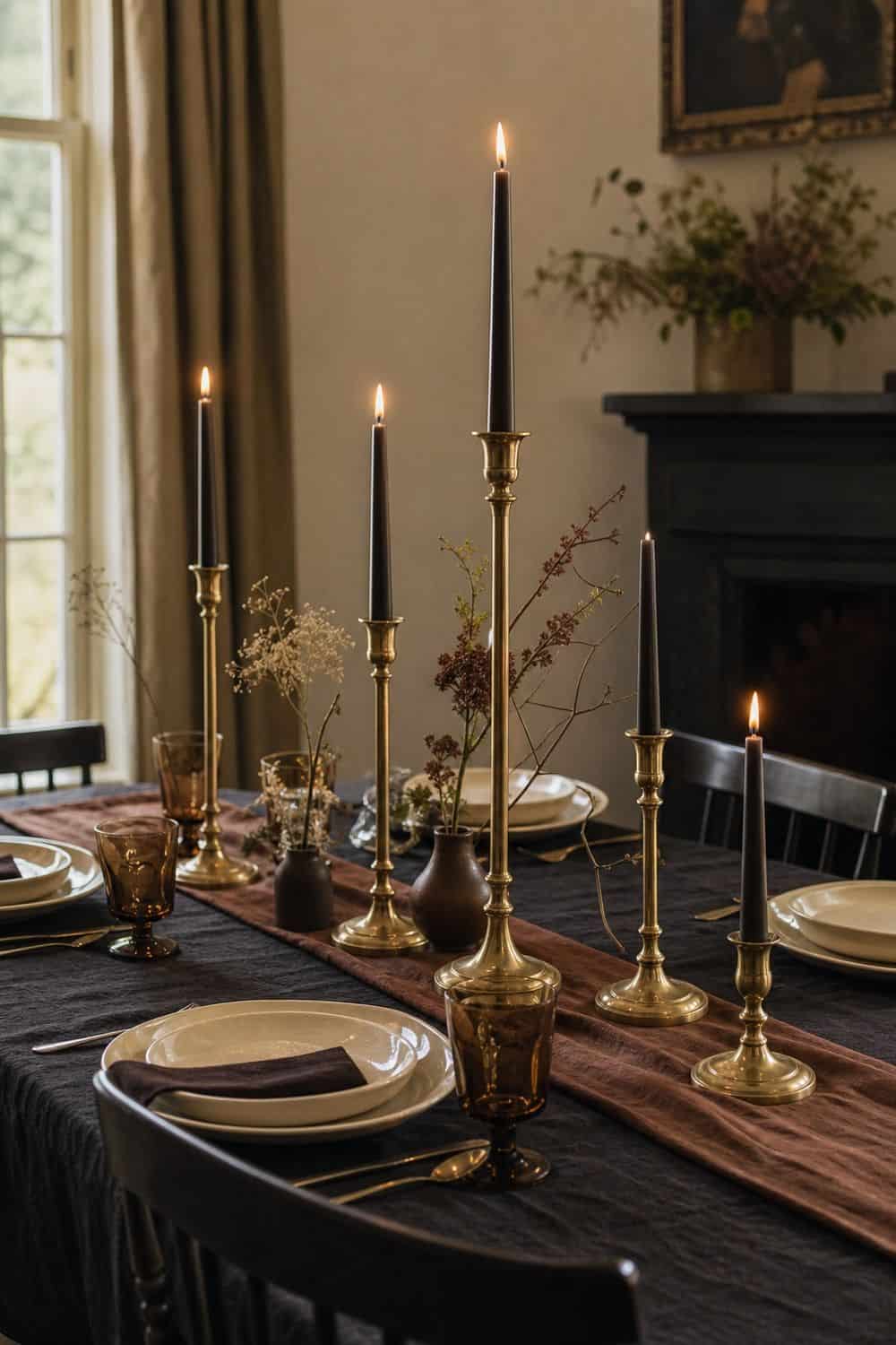 25 Dark Academia Tablescape Ideas for Easy Hosting dark academia tablescape ideas section 03
