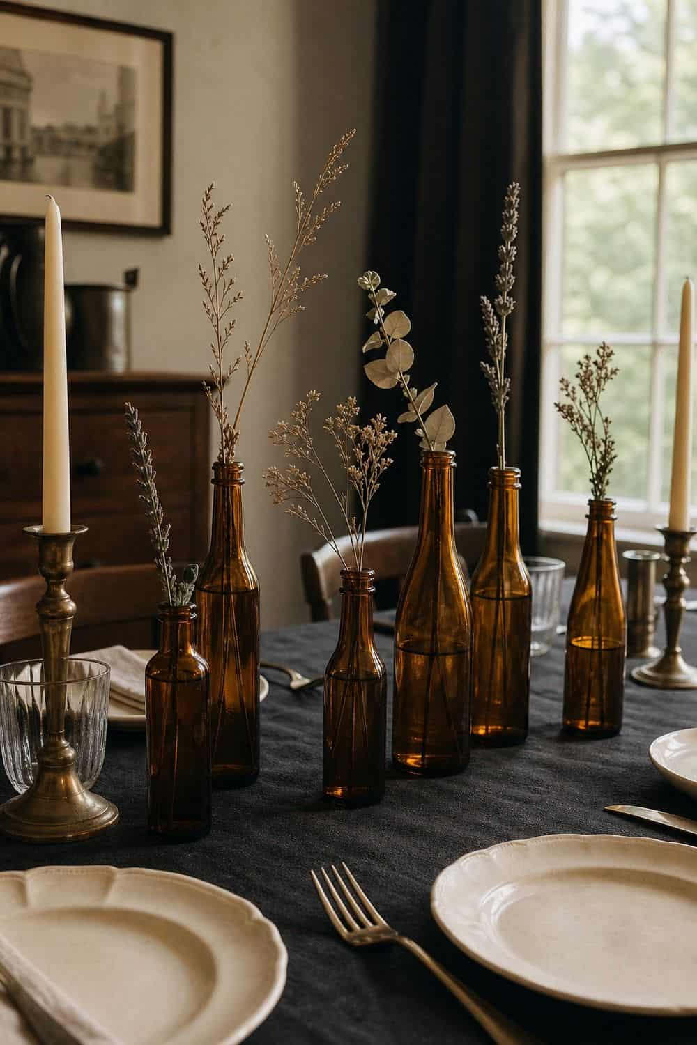 25 Dark Academia Tablescape Ideas for Easy Hosting dark academia tablescape ideas section 06