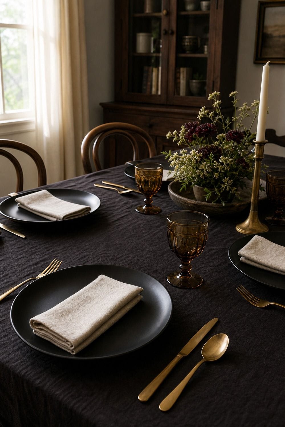 25 Dark Academia Tablescape Ideas for Easy Hosting dark academia tablescape ideas section 07