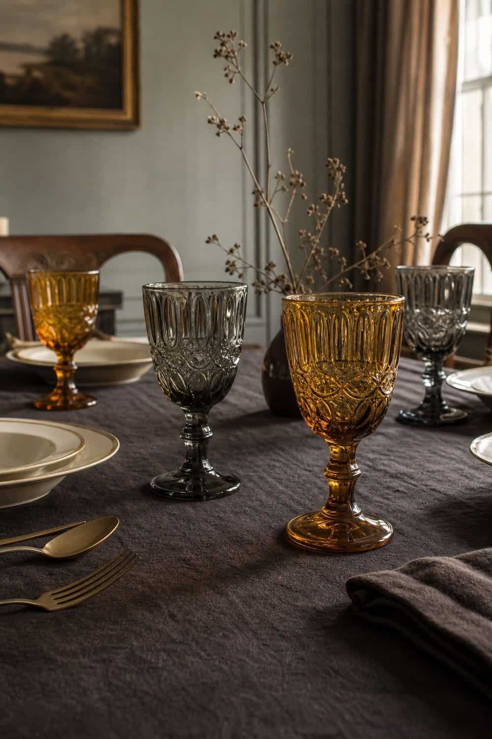 25 Dark Academia Tablescape Ideas for Easy Hosting dark academia tablescape ideas section 08