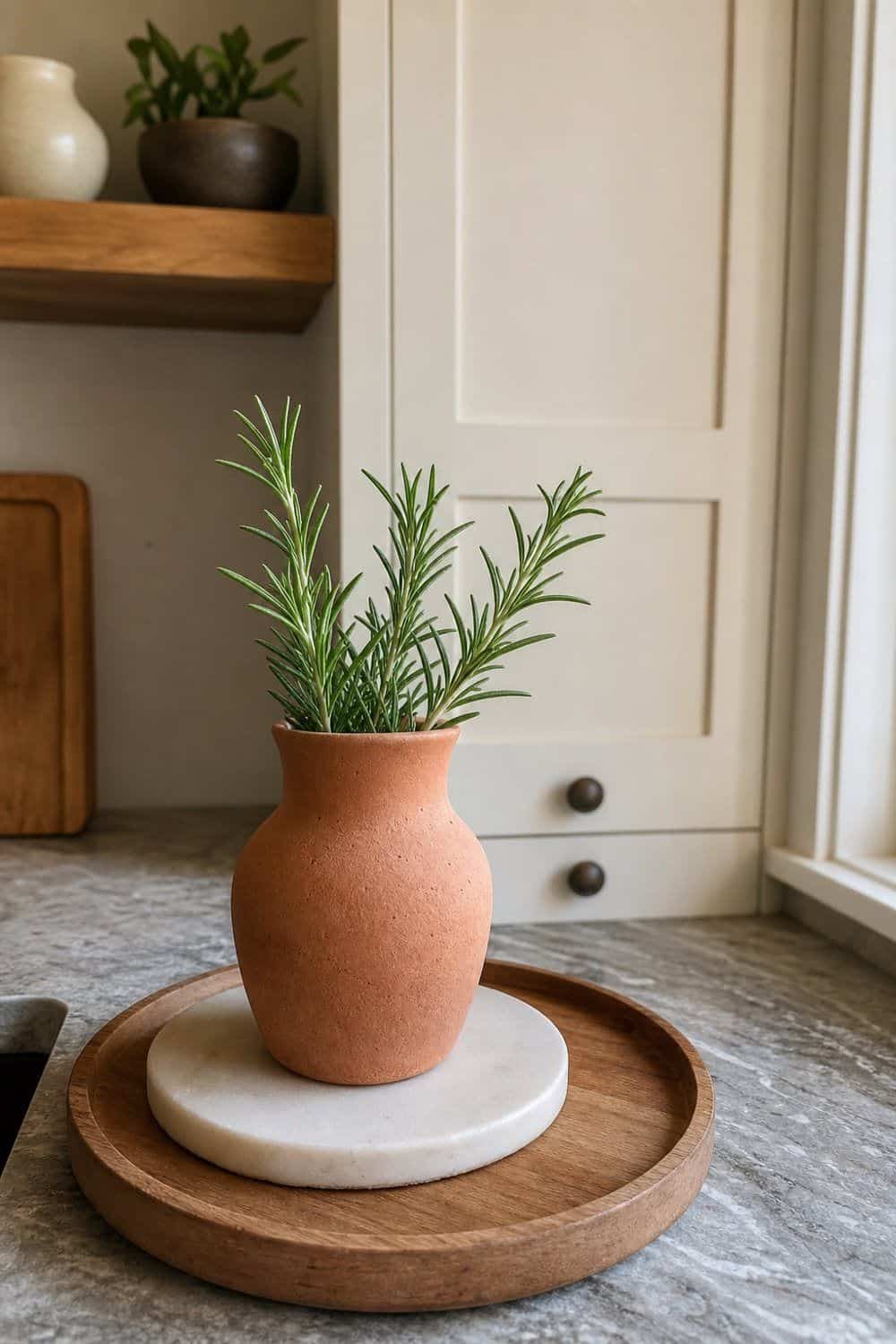 25 Best Earthy Kitchen Decor Finds 4. Terracotta Vase for Herbs or Stems