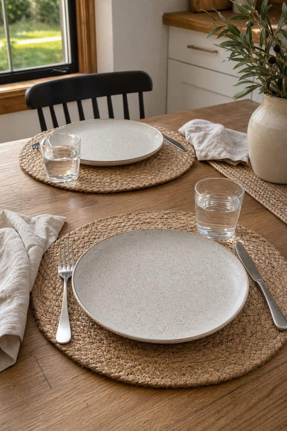 25 Best Earthy Kitchen Decor Finds 15. Jute Placemats for Natural Texture