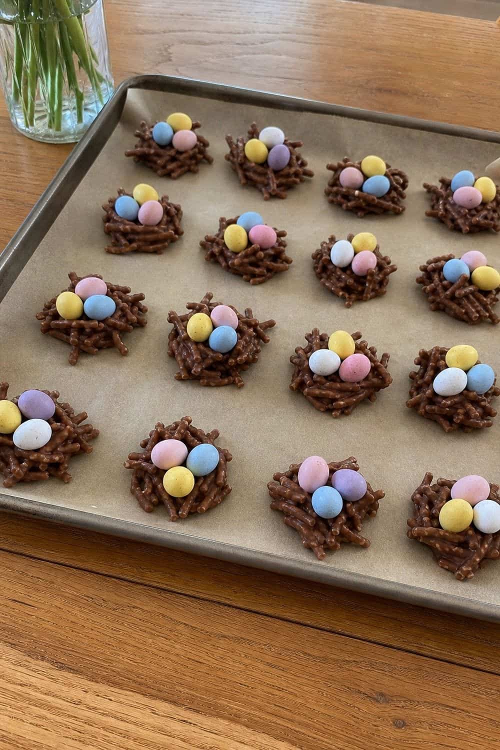 25 Easter Dessert Table Ideas for a Pretty Spring Spread easter dessert table 03 no bake birds nest cookies