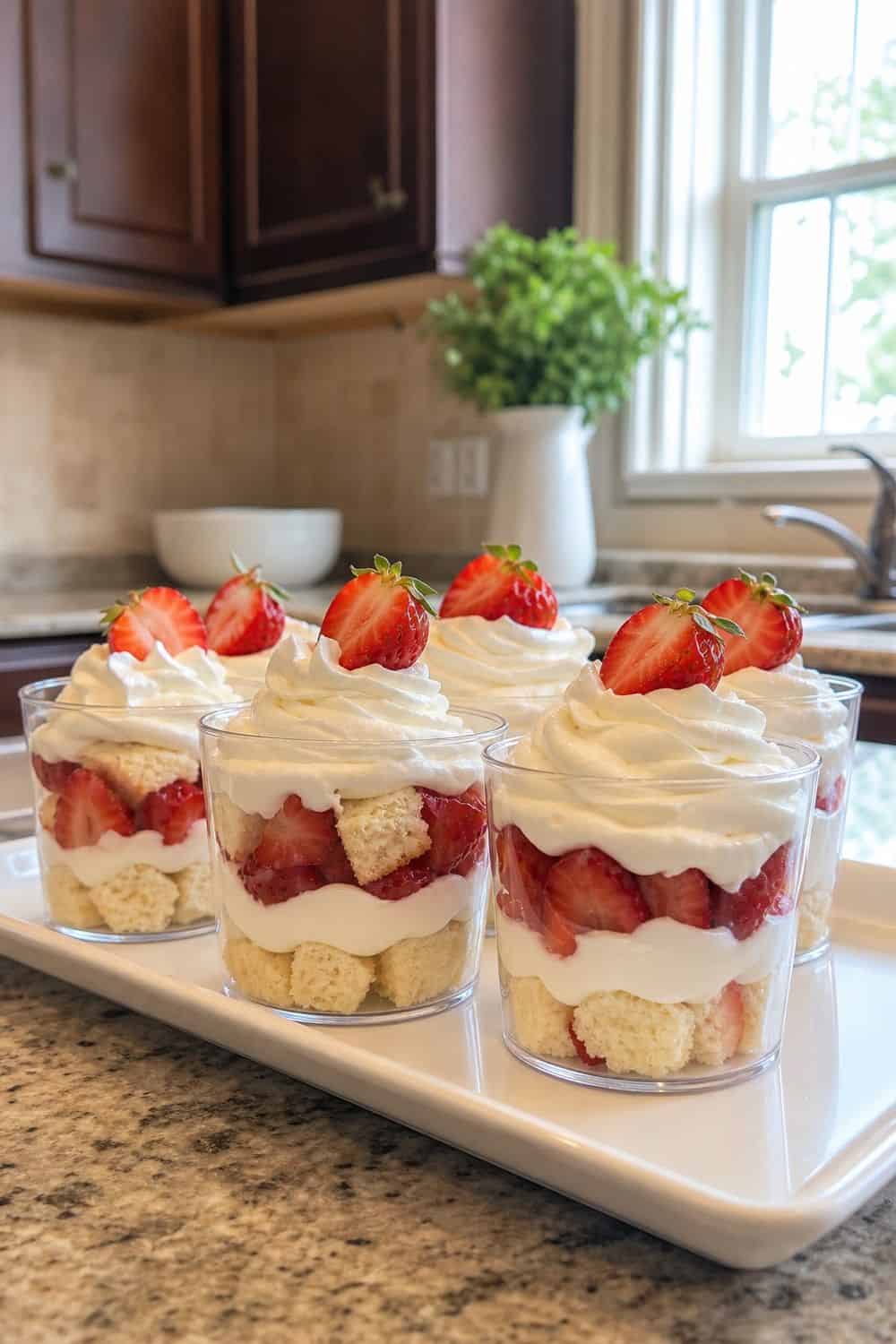 25 Easter Dessert Table Ideas for a Pretty Spring Spread easter dessert table 06 strawberry shortcake cups