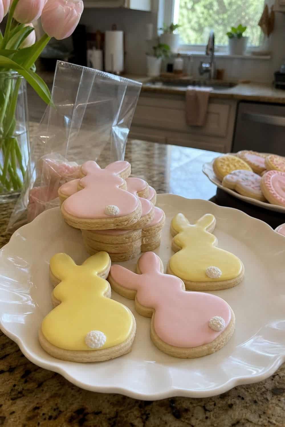 25 Easter Dessert Table Ideas for a Pretty Spring Spread easter dessert table 10 bunny sugar cookies