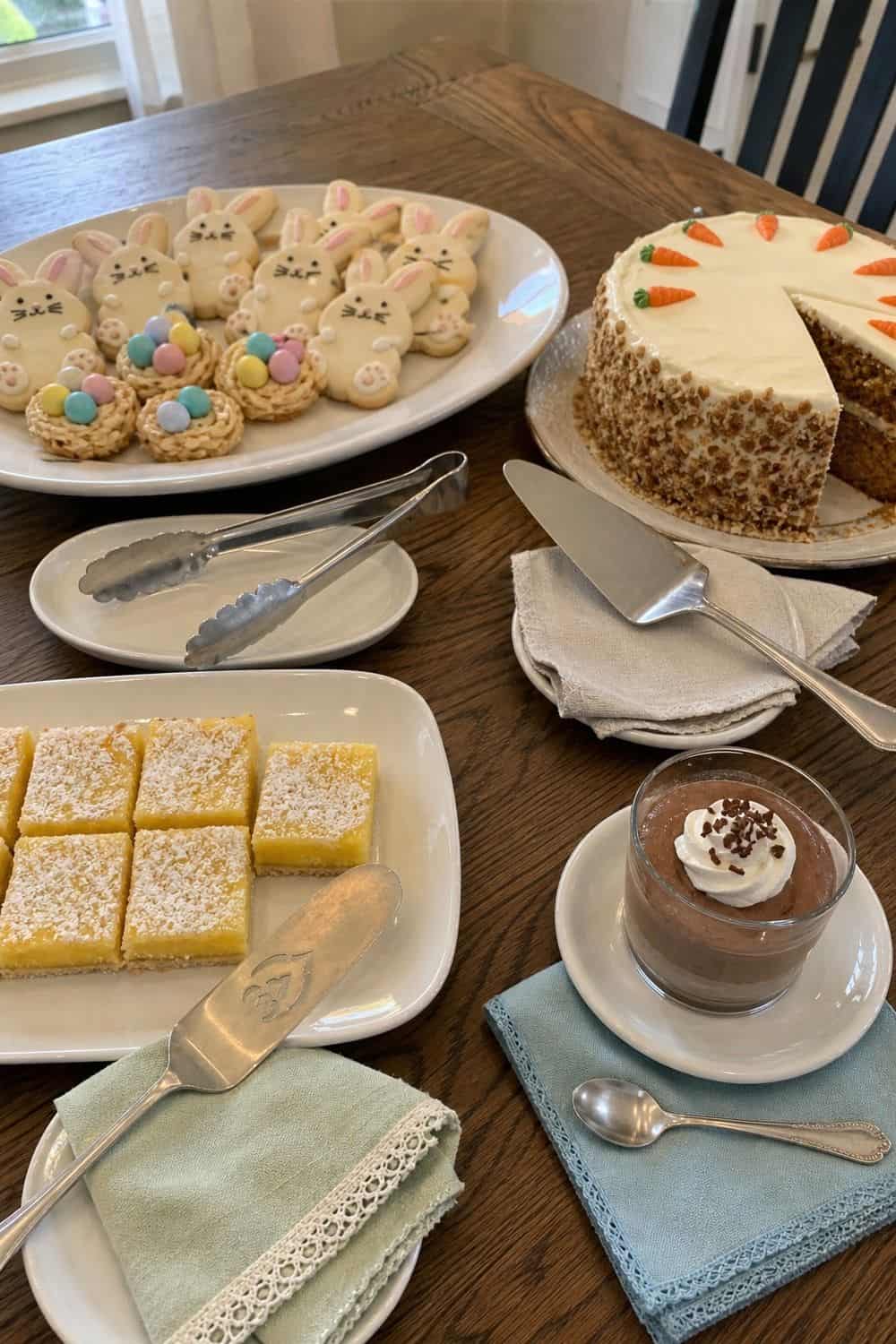 25 Easter Dessert Table Ideas for a Pretty Spring Spread easter dessert table 24 correct utensils every platter