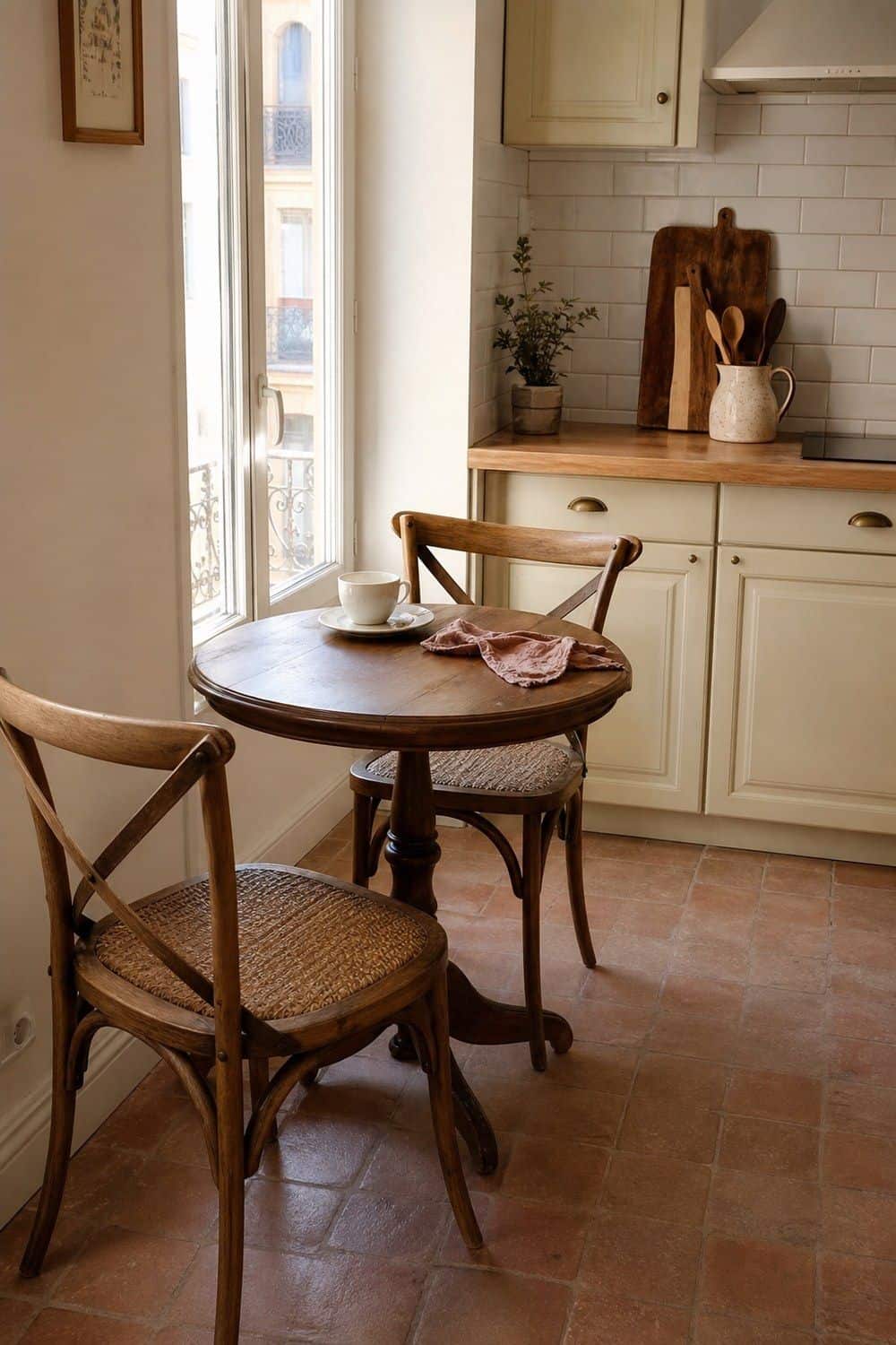 25 European Kitchen Ideas for a Collected Everyday Space european kitchen ideas 06 cafe table for everyday meals