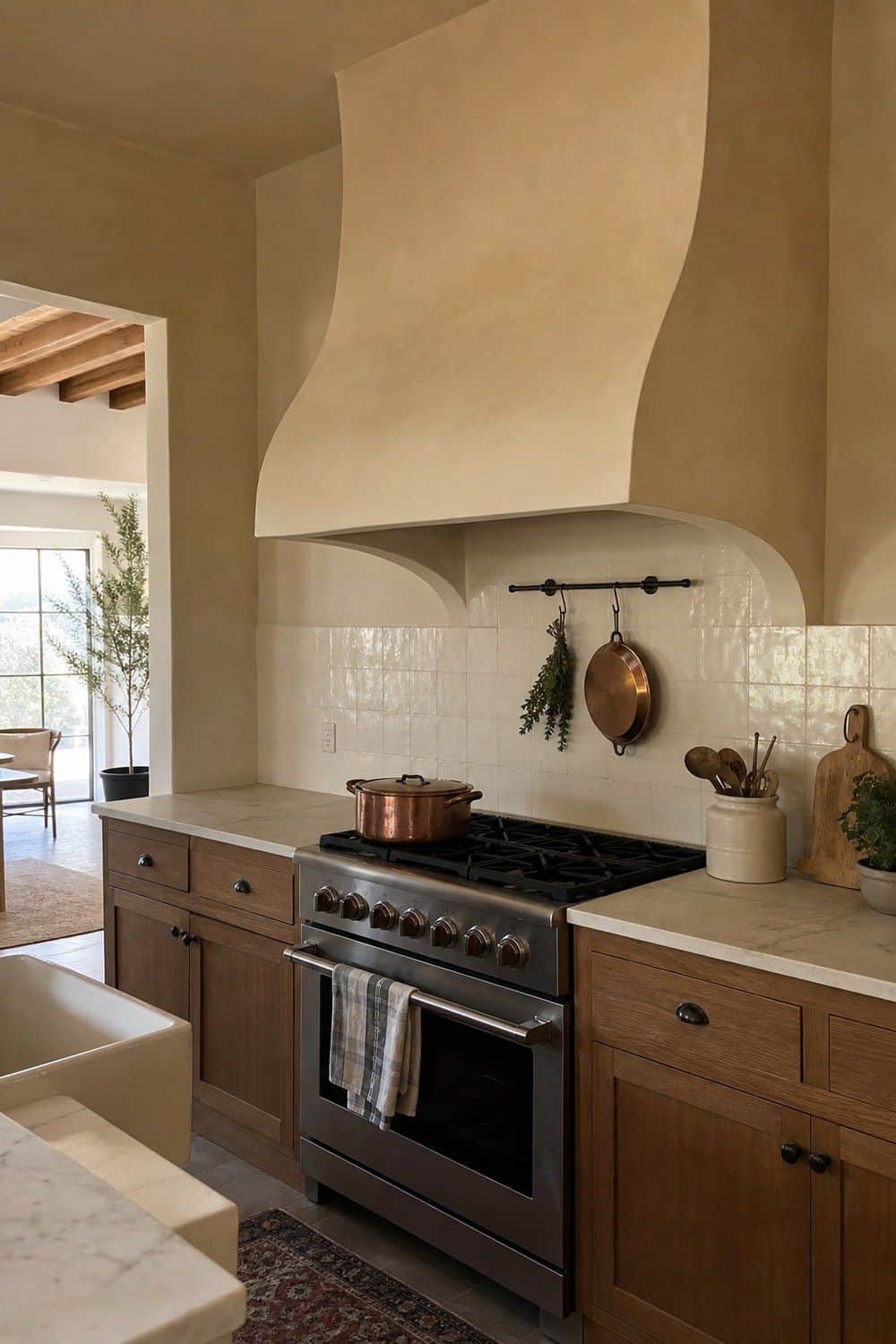25 European Kitchen Ideas for a Collected Everyday Space european kitchen ideas 12 range hood built into the room
