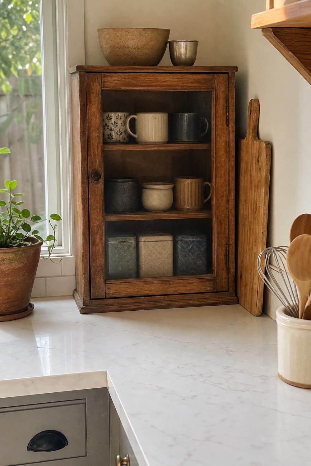 25 European Kitchen Ideas for a Collected Everyday Space european kitchen ideas 13 small antique cabinet on the counter